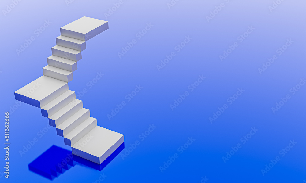 Poster abstract staircase. stairs with steps and blank copy space background