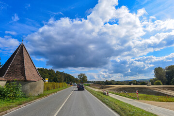 Bundesstraße 33 bei Allensbach / Landkreis Konstanz 