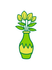 Schöne Tulpen Blumenvase Design 