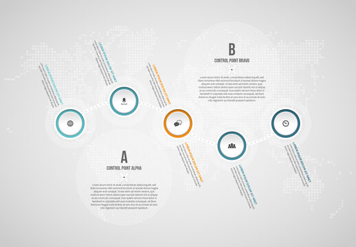 Five Circles Chain Infographic