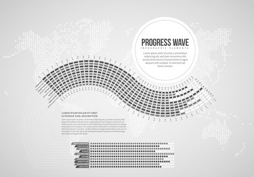 Progress Wave Infographic