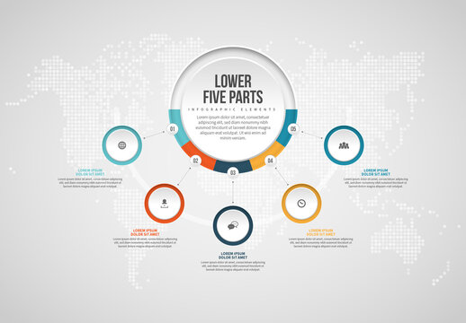 Lower Five Parts Infographic