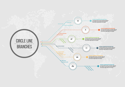 Circle Line Branches Infographic
