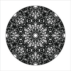 Hand drawn mandala. decoration in ethnic oriental  doodle ornament.