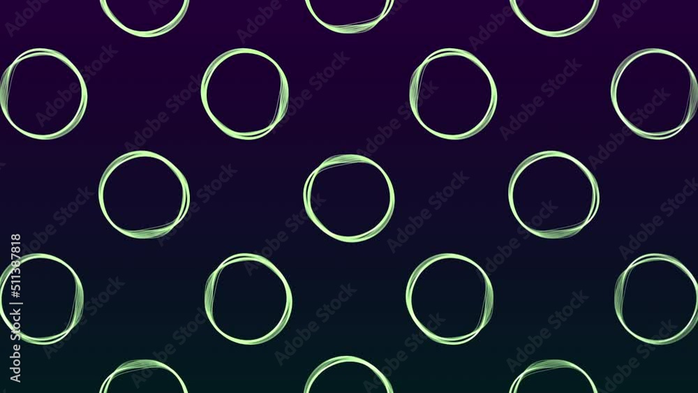 Poster background with pulsating rings on isolated background. motion. minimalistic rings with vibrating ed