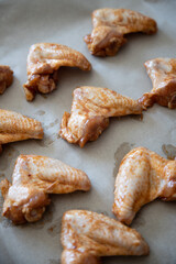 Roasted or grilled chicken wings