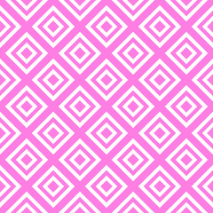 Vector seamless pattern. Modern stylish texture. Repeating abstract geometric background with rhombuses in pink color