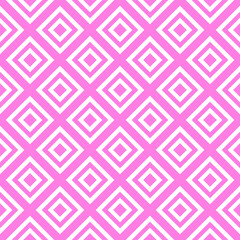 Vector seamless pattern. Modern stylish texture. Repeating abstract geometric background with rhombuses in pink color