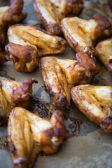Roasted or grilled chicken wings
