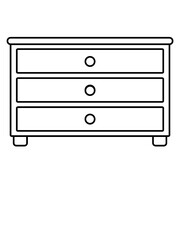 M&ouml;belst&uuml;ck Schubladen Kommode Design 