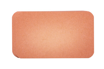 Organic paper. Ecological paper card brown isolate on a white background.