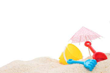 toys or summer objects isolated