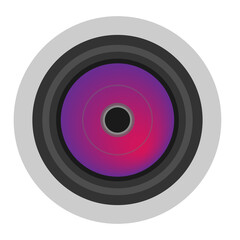vector illustration of Camera lens 