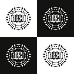 Vintage Whiskey Emblem Logo Design