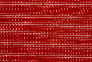 Red Brick Wall. An ancient fortress. Medieval red brick building. Big Brick wall background texture
