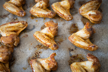 Roasted or grilled chicken wings