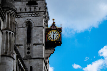 Fototapeta na wymiar Leet Street Clock