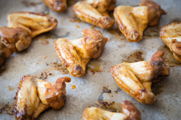 Roasted or grilled chicken wings