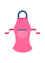 Obraz premium Chef apron icon. Simple flat illustration. 