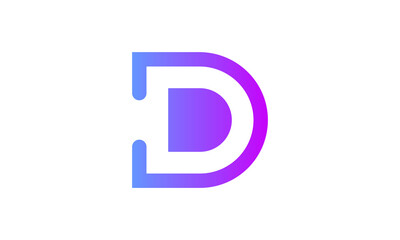 D logo. Letter D is perfect for your brand. D logo can be used for any purpose such as business cards, website, blog, etc.
