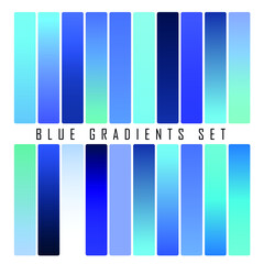 beautiful set of gradients for business .colors for design. gradient . color gradient. gradation in blue