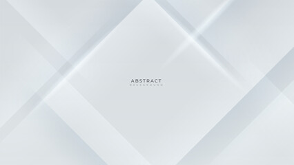 simple minimal white geometric shapes abstract modern technology background design. Vector abstract graphic presentation design banner pattern background web template.