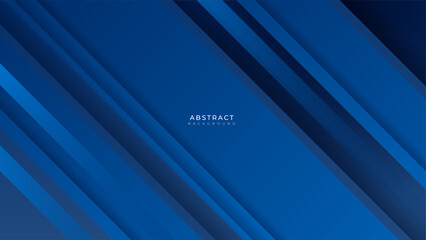 Dark blue geometric shapes abstract background geometry shine and layer element vector for presentation design. Suit for business, corporate, institution, party, festive, seminar, and talks.