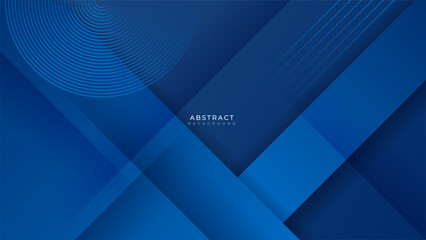 Abstract blue geometric shapes geometric light triangle line shape with futuristic concept presentation background