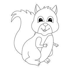 vector cartoon illustration of xerus