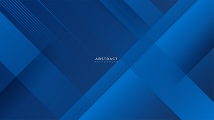 Minimal blue geometric shapes abstract modern background design. Design for poster, template on web, backdrop, banner, brochure, website, flyer, landing page, presentation, certificate, and webinar