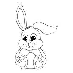 cute rabbit cartoon icon image vector illustration design