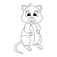 vector cartoon illustration of xerus