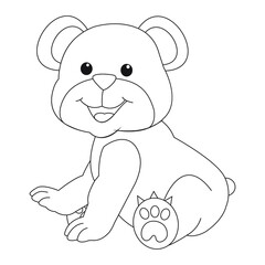 cute little bear with a teddy bears