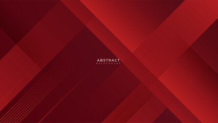 Abstract red geometric shapes background. Vector abstract graphic design banner pattern presentation background web template.