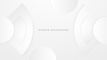 Modern white and grey background. Design decoration concept for web layout, poster, banner