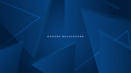 Minimal geometric dark blue lines background abstract design.