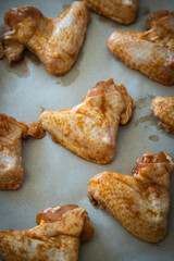 Roasted or grilled chicken wings