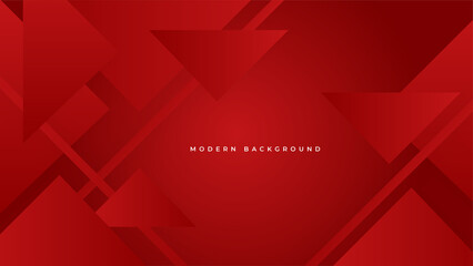 Abstract red geometric shapes background. Vector abstract graphic design banner pattern presentation background web template.