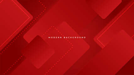 Abstract red geometric shapes vector technology background, for design brochure, website, flyer. Geometric red geometric shapes wallpaper for poster, certificate, presentation, landing page