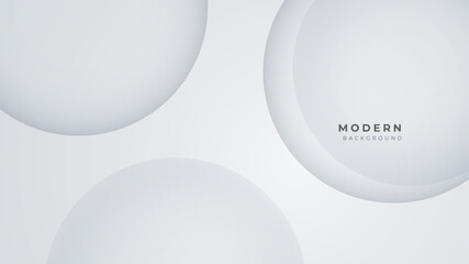 Modern abstract light white silver background vector. Elegant concept design with grey line.