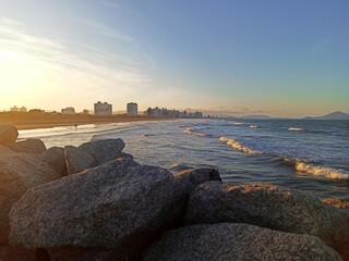 Praia de Navegantes/SC ao por do sol