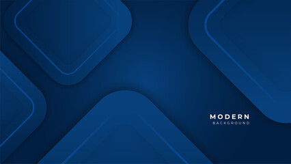 Abstract blue geometric shapes light silver technology background vector. Modern diagonal presentation background.