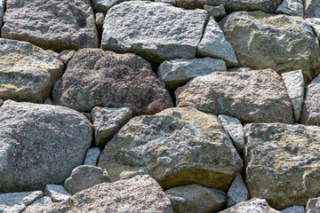 Fototapeta na wymiar 積み上げられたたくさんの石
