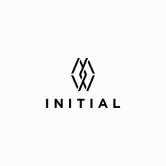 logo design vector latter doble O with modern style