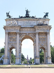 Obraz premium Arco della Pace, Milan, Italia.