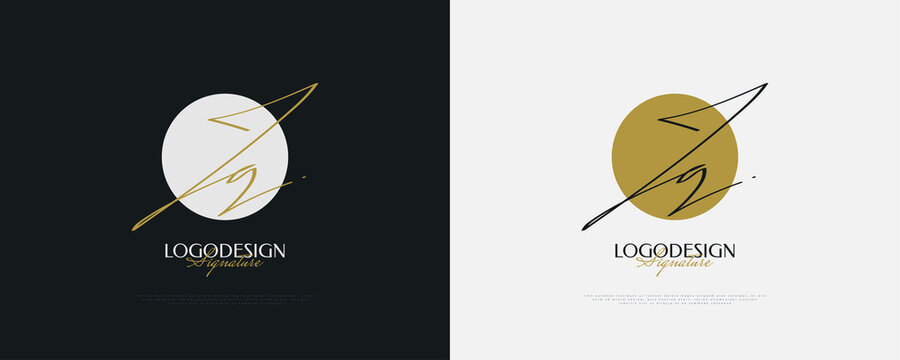 JG Initial Signature Logo Design with Elegant and Minimalist Handwriting Style. Initial J and G Logo Design for Wedding, Fashion, Jewelry, Boutique and Business Brand Identity