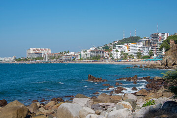  View of Puerto Vallarta city beach
