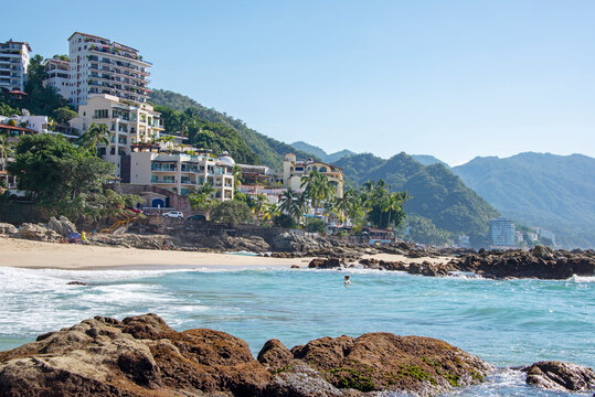  Coastal area with beach in Puerto Vallarta
