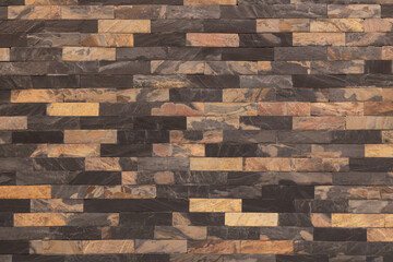 Obraz premium Old Red ,Brown, Dark Brown Brick Wall with Light Mortar. Pale Orange and Brown color shade of brick wall texture background 
