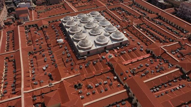 Istanbul Grand bazaar, Kapalı &Ccedil;arşı, aerial view